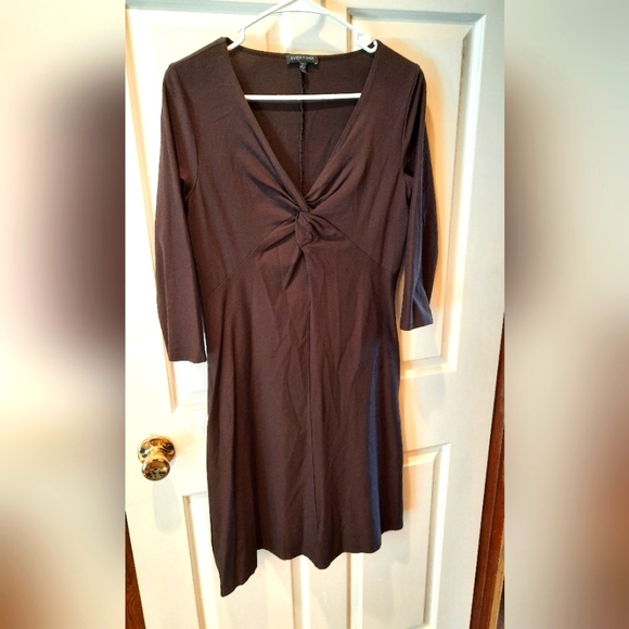 Eileen Fisher Brown Knot Front Dress size XS - Picture 13 of 13